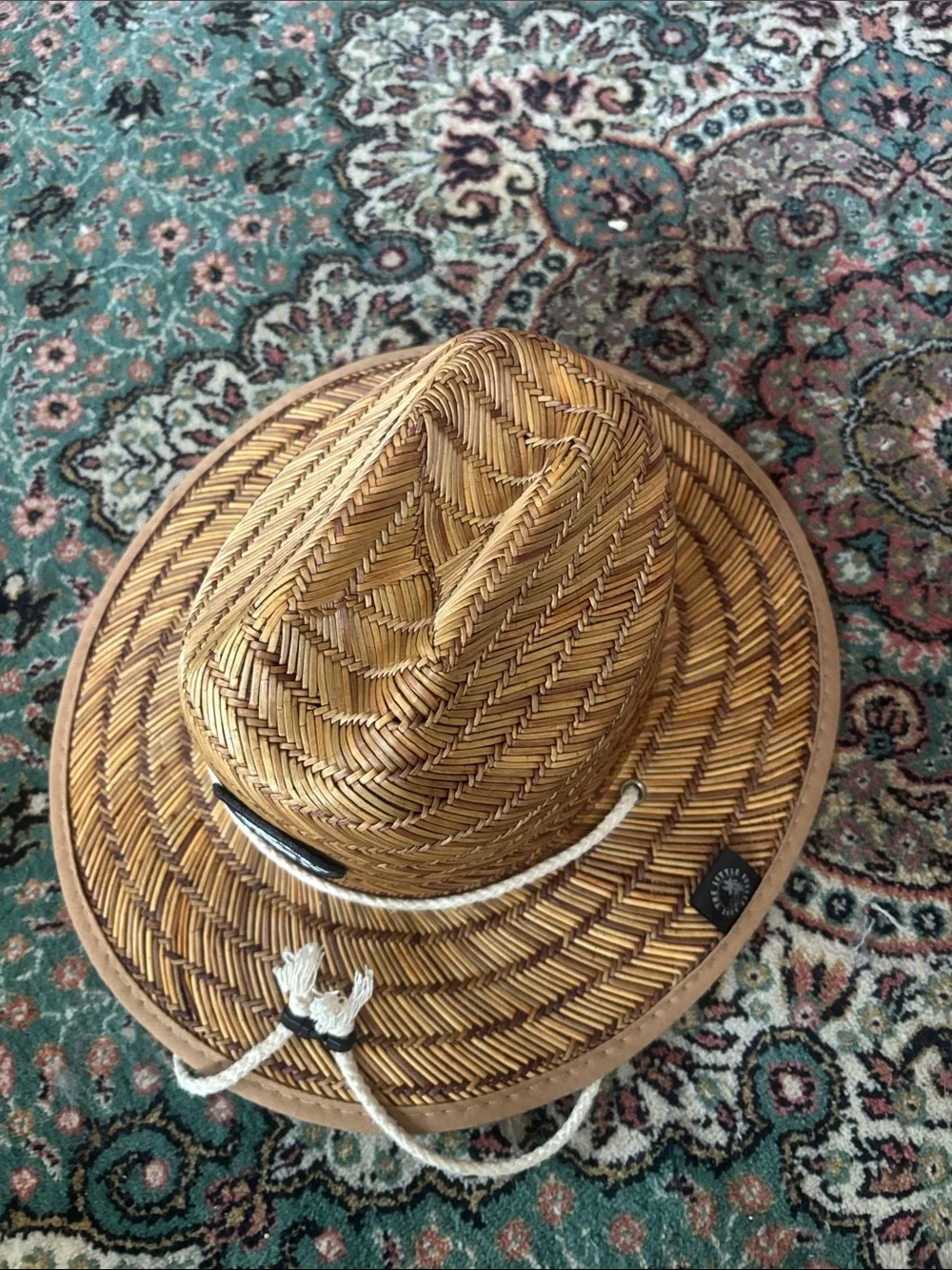 NWOT Kids Straw Sun Hat in Tan- 3-6 years